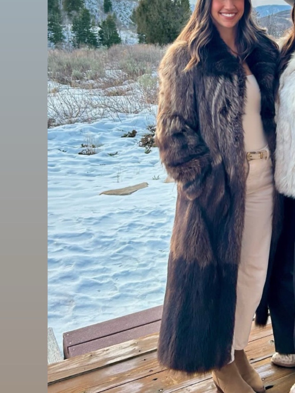 Women's Vintage Real Fur Coat